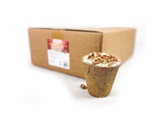 Box of 20 Chubby Filled Coconut Coir Bell - Peanuts