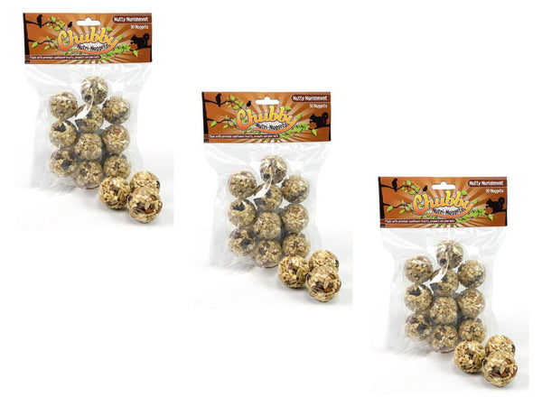 3 x Chubby Nutri-Nuggets Small Animal Nutty Ball