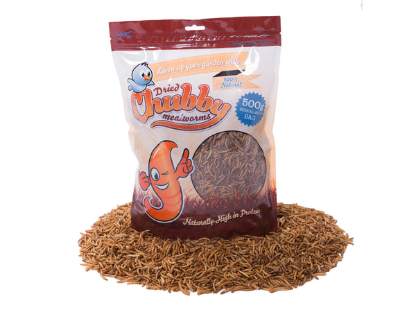 500g Dried Chubby Mealworms