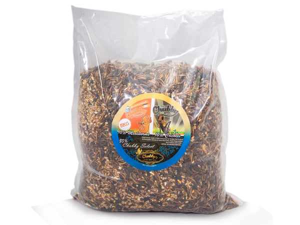 Chubby's Cricket Combo - 5Kg Wild Bird Seed, Mealworms & Cricket Mix