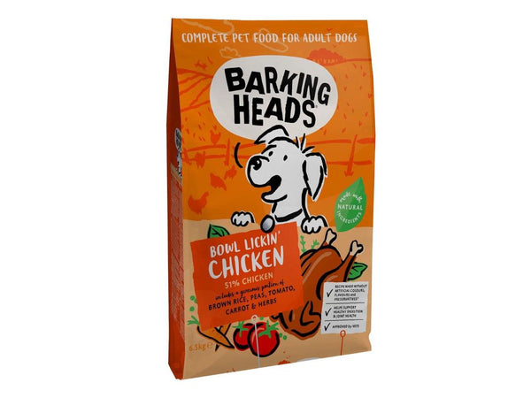 Barking Heads Dry Dog Food Complete Food For Adult Dogs 6.5kg