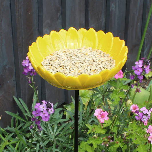 Wildlife World Sunflower Ceramic Bird Feeder