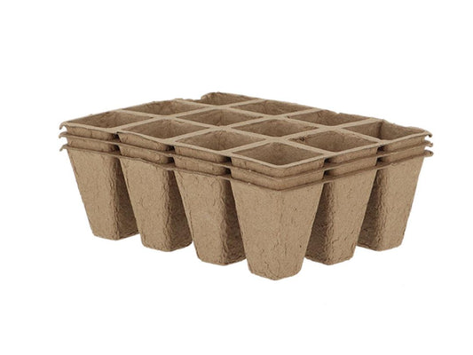Fallen Fruits Biodegradable Fibre Grow Pot Tray Set of 3 - Clearance