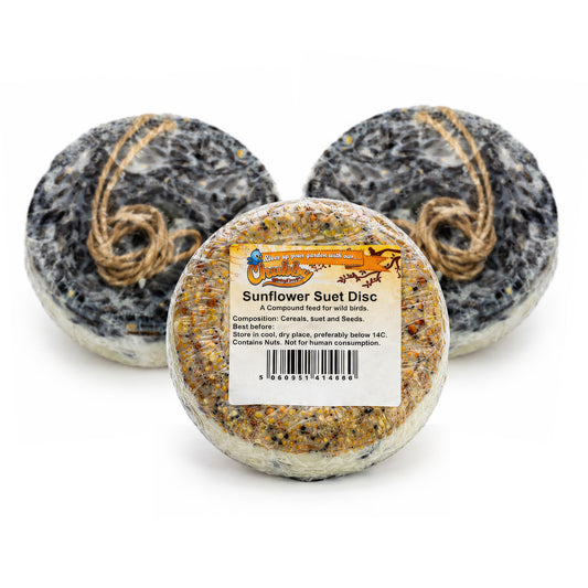 Chubby Sunflower Suet Disc for Wild Birds (3 Pack)