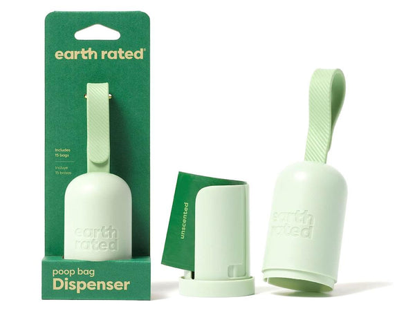 Earth Rated Leash Dispenser With 15 Bags - Unscented