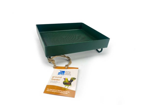 RSPB Green Metal Ground Feeder Tray