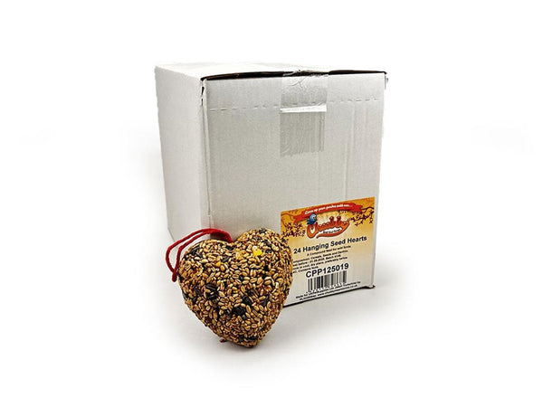 Box of 24 Chubby Hanging Seed Heart