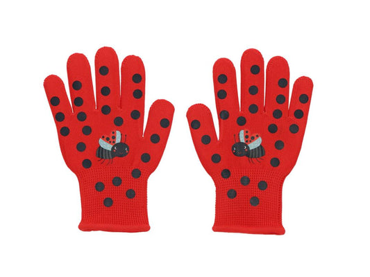 Fallen Fruits Childrens Gardening Gloves - Ladybird