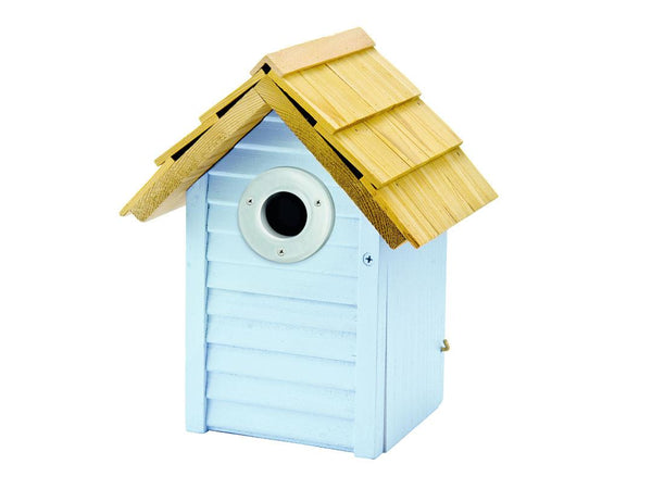 Gardman Beach Hut Nest Box - Blue FSC