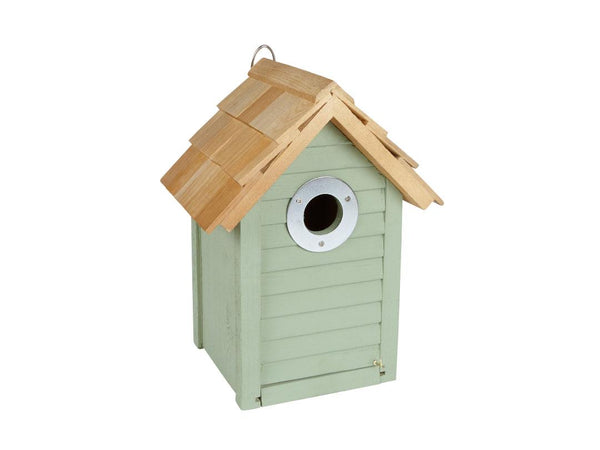 Gardman Beach Hut Nest Box -Sage Green FSC