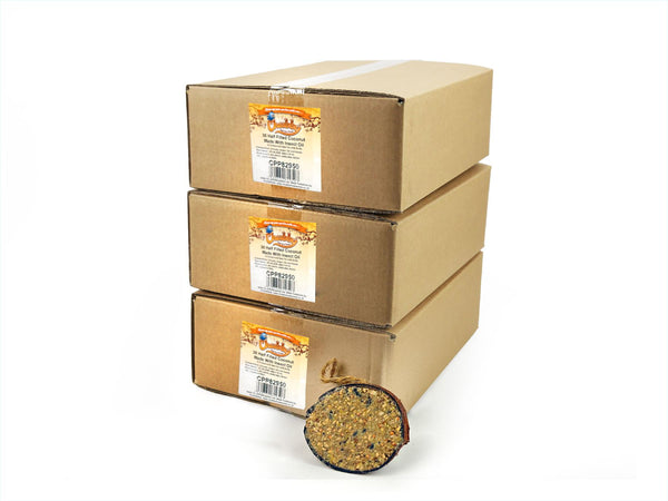 Box of 90 Sustainable Half Filled Coconuts -  Seed & Insect Oil