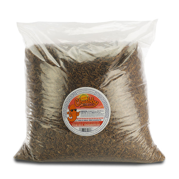 12.6Kg EU Grown Chubby Dried Mealworms High-quality EU-grown dried mealworms, not imported from China. Protein-rich food for reptiles, fish, and backyard birds.
