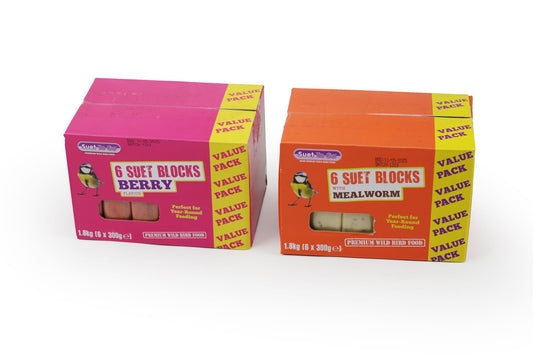 Suet To Go Berry & Mealworm Suet Blocks 300g (12 Pack)