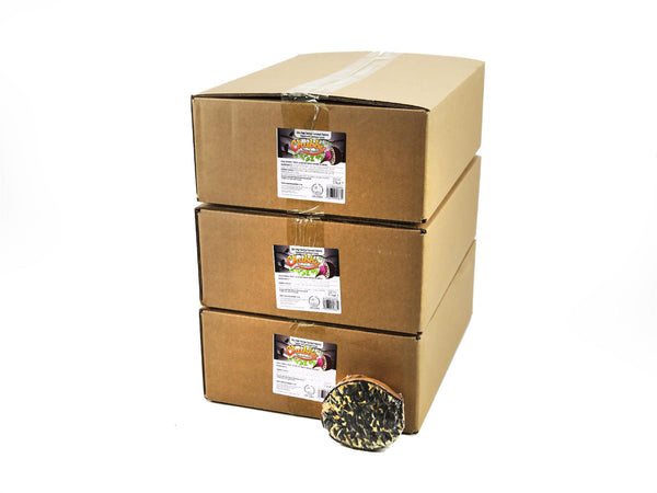 Box of 90 - Chubby Half Filled Coconuts - Sunflower Seed Topped