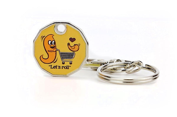 Chubby Trolley Coin / Token Keyring
