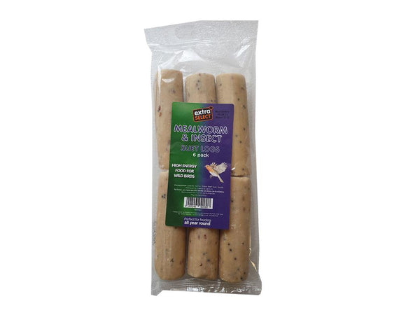 Extra Select Mealworm & Insect Suet Logs 6pk
