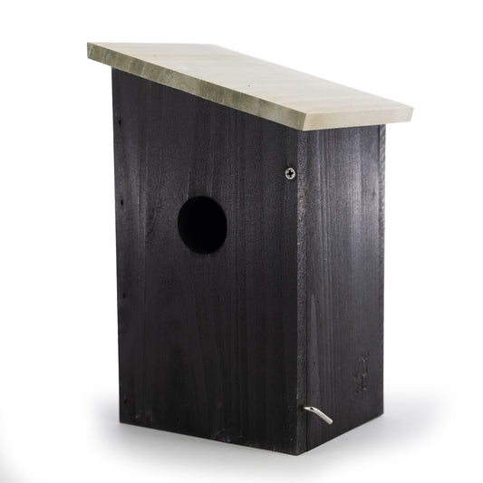 Garden Paradise Black with Grey Roof Nest Box 32mm