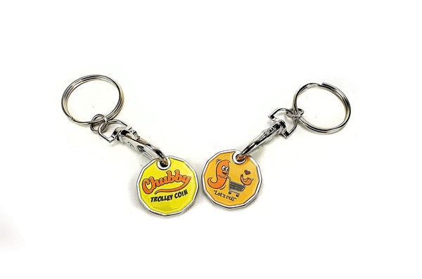 Chubby Trolley Coin / Token Keyring