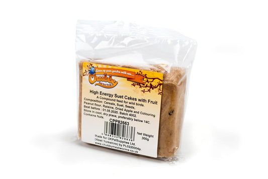 12 x Chubby High Energy Suet Cakes with Fruit