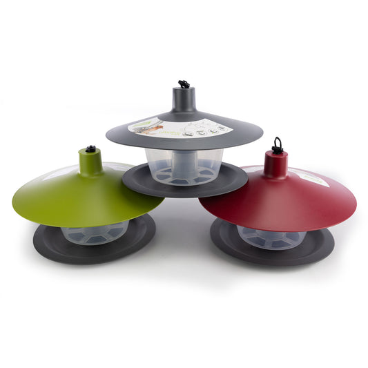 Honeyfields Green Saturn Small Bird Seed & Mealworm Feeder