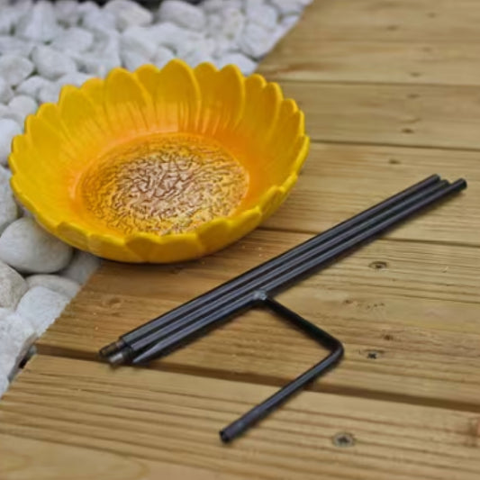 Wildlife World Sunflower Ceramic Bird Feeder