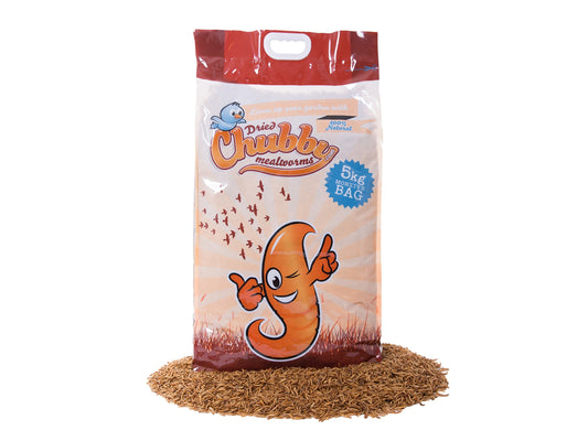 5Kg Chubby Dried Mealworms Bag