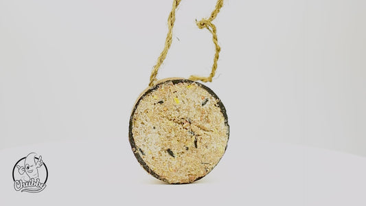 Chubby Dual Half Filled Coconut Feeder Mixed Seed & Berry