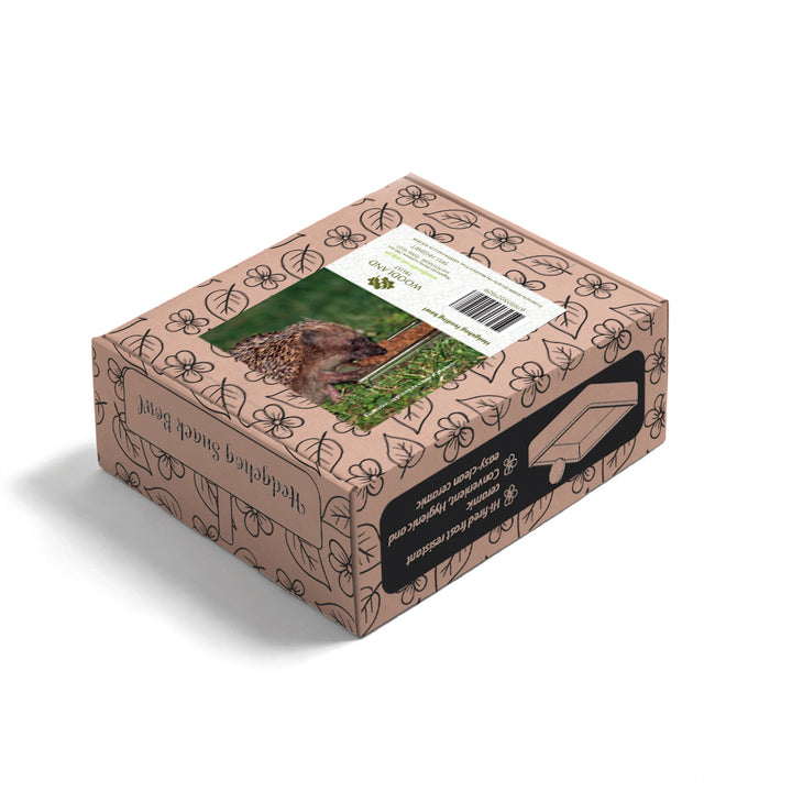 Wildlife World hedgehog snack bowl in green glaze showing full product front view