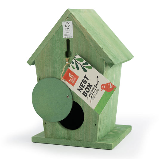 Cabin Nest Box - Green 32 mm