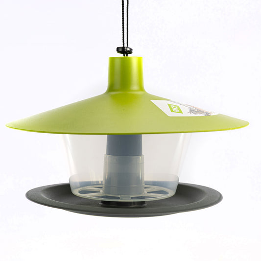 Honeyfields Green Saturn Small Bird Seed & Mealworm Feeder