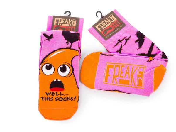 Chubby Mealworms Freaker Socks - Pink