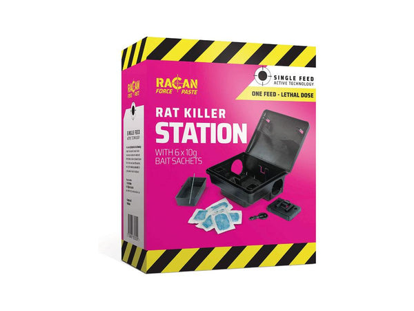 Racan Force Rat Killer Station With 6 x 10g Refills