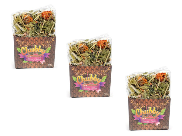 Chubby Poultry Nest Herbs 170g - 3 Pack