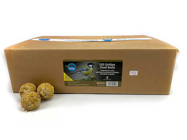 Feldy 150 Golden Chicken Pecker Balls Fat Balls for Wild Birds